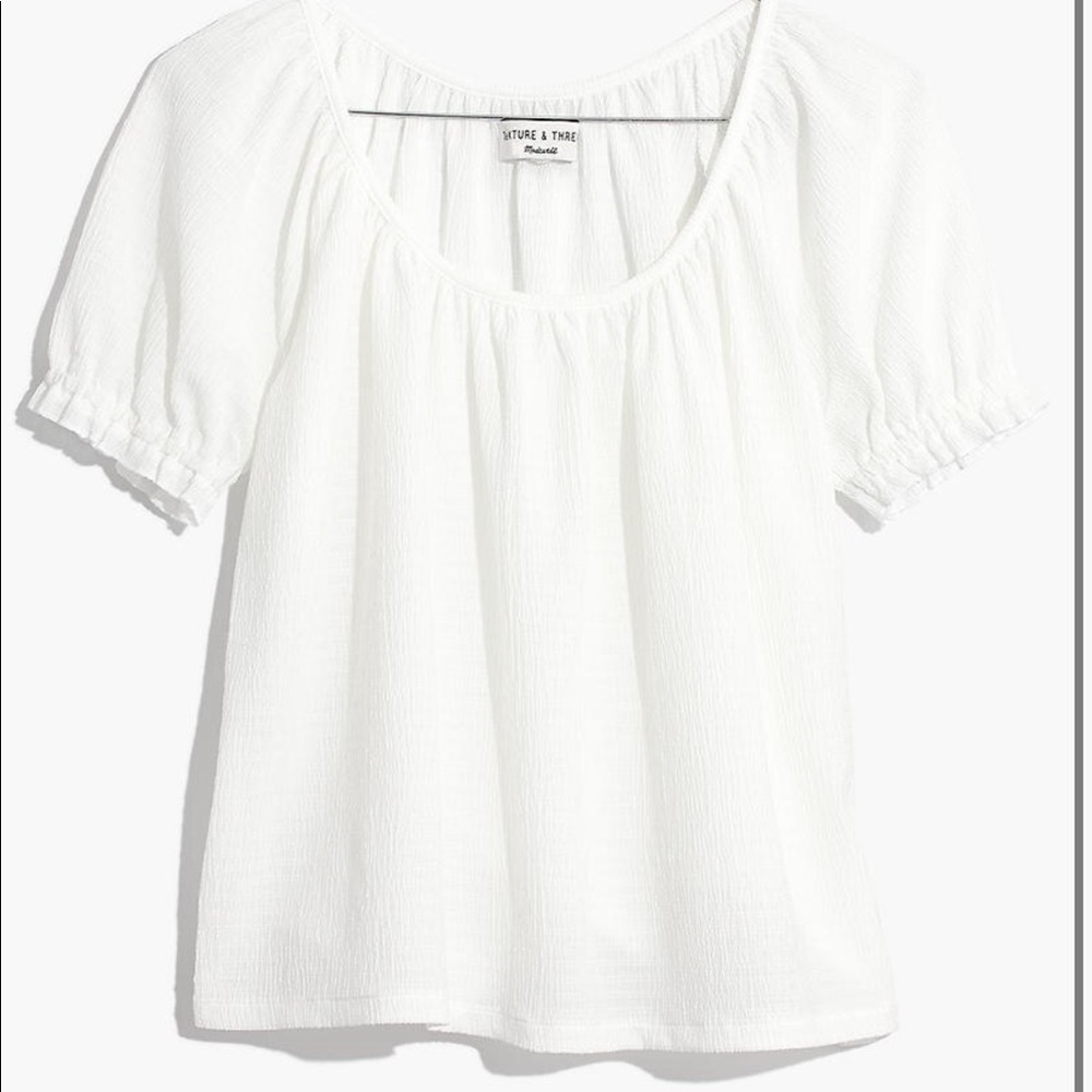 Madewell Texture and Thread Peasant Top
